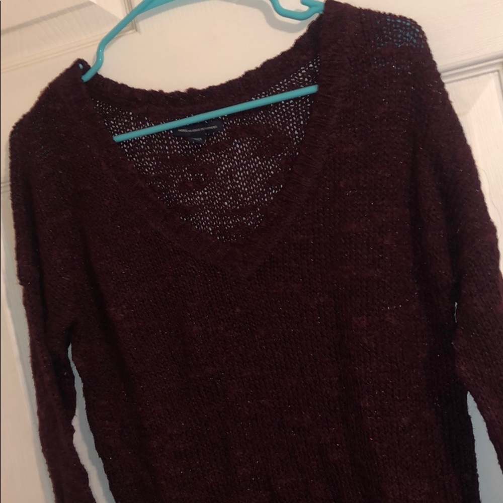 Maroon American Eagle sweater